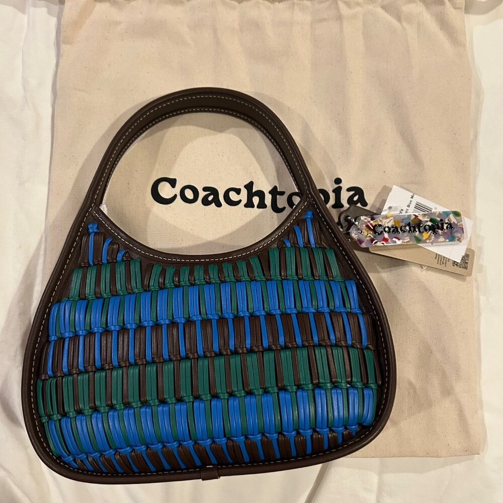 COACHTOPIA Ergo Bag In Basket Weave Upcrafted Leather NWT - Picture 6 of 6